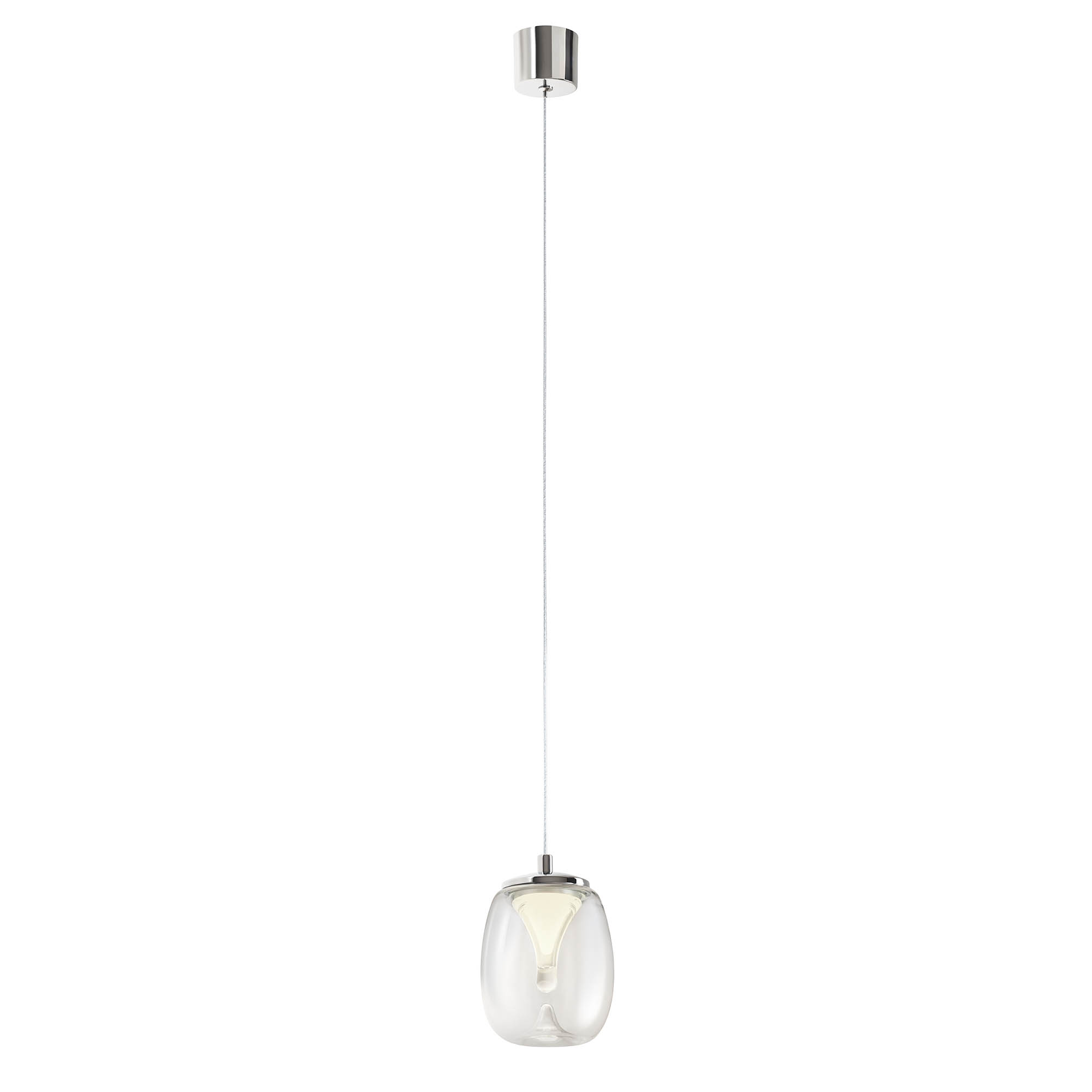 Redo Závěsné LED svítidlo DROP  ø 110mm, 6W Barva: Chrom