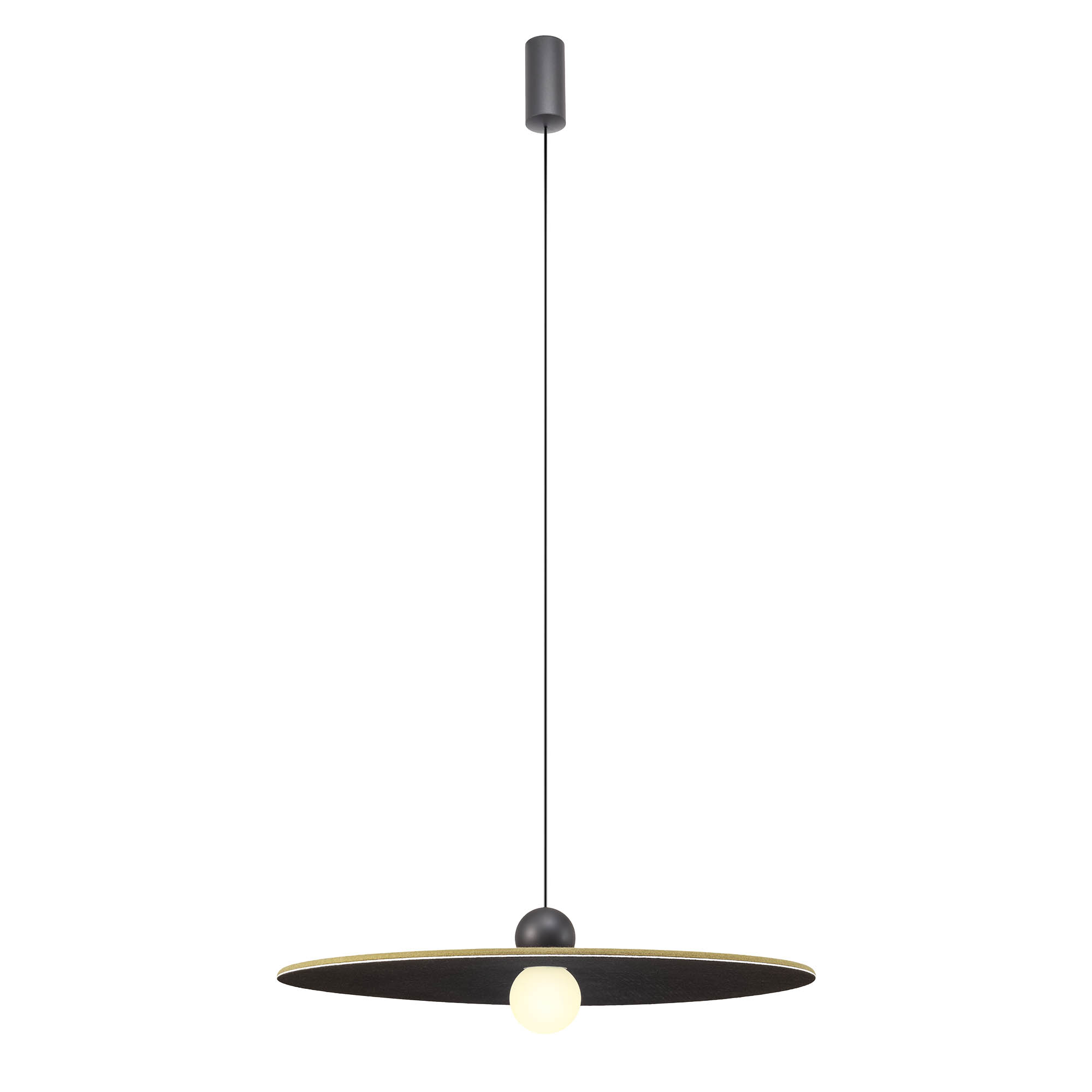 Redo Závěsné LED svítidlo NUWA  ø 600mm, 7W Barva: Zelená-černá, Teplota světla: 2700K