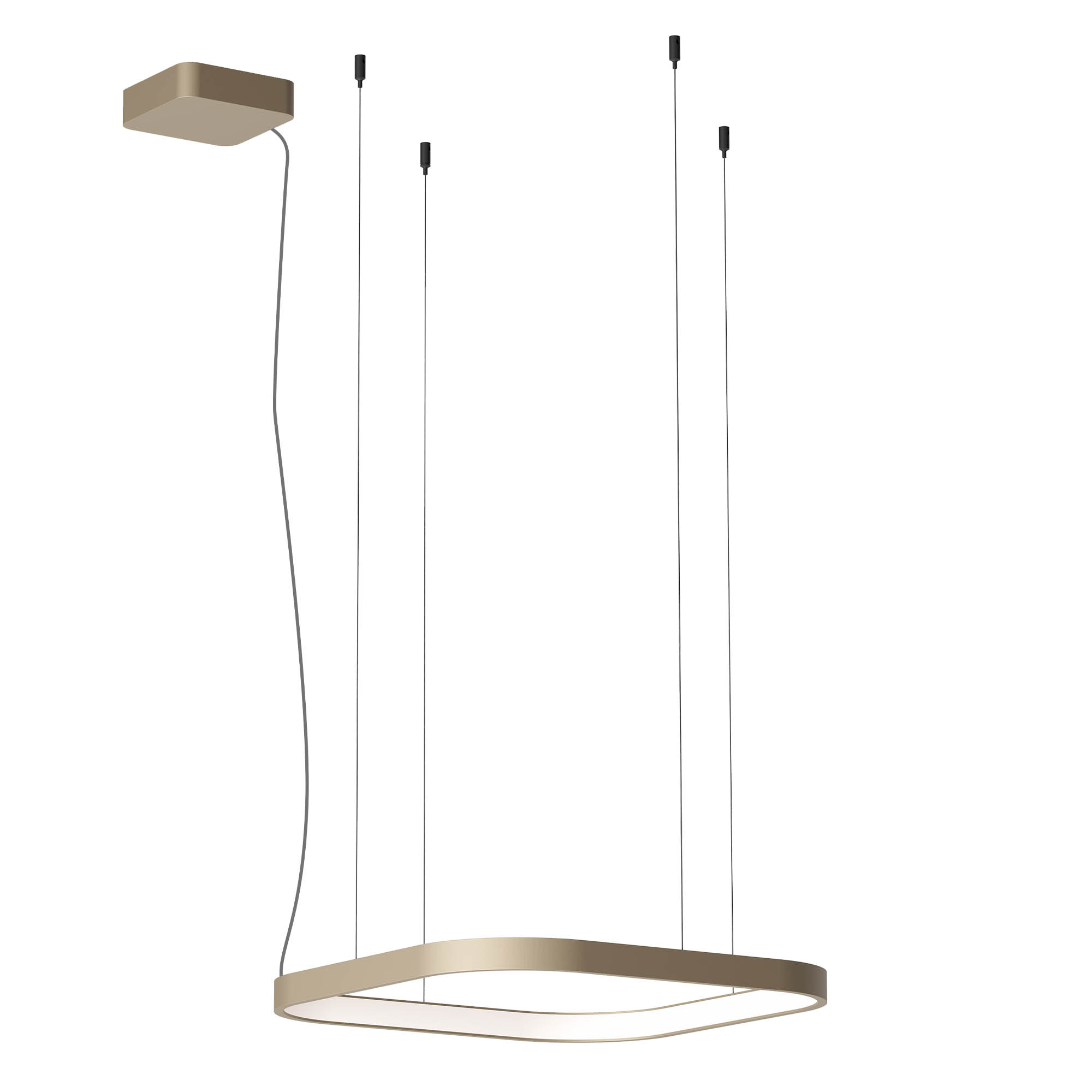 Redo Závěsné LED svítidlo ORION š: 500mm, 40W Barva: Hnědá, Stmívání, řízení: TRIAC