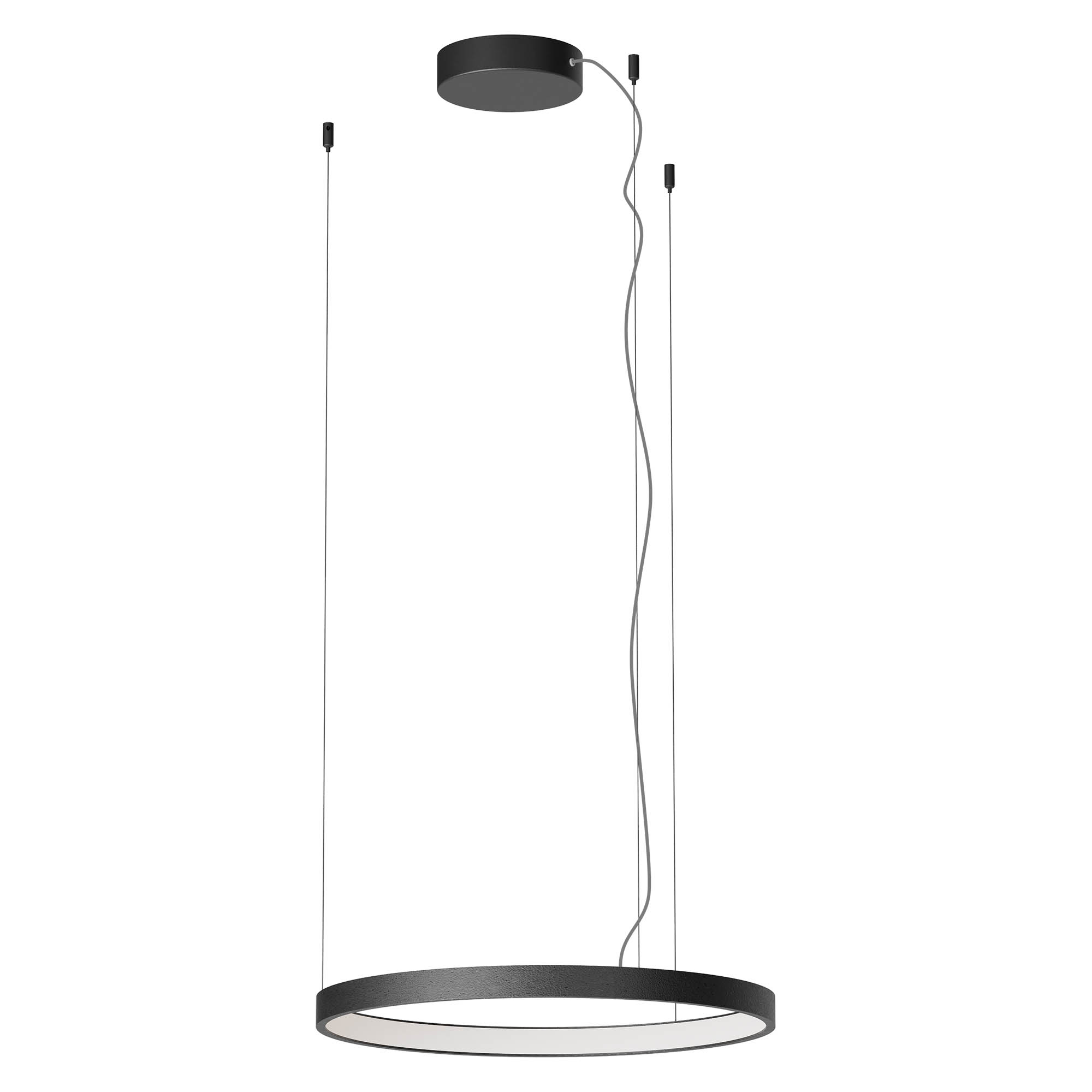 Redo Závěsné LED svítidlo ORION ø 500mm, 40W Barva: Černá, Stmívání, řízení: TRIAC