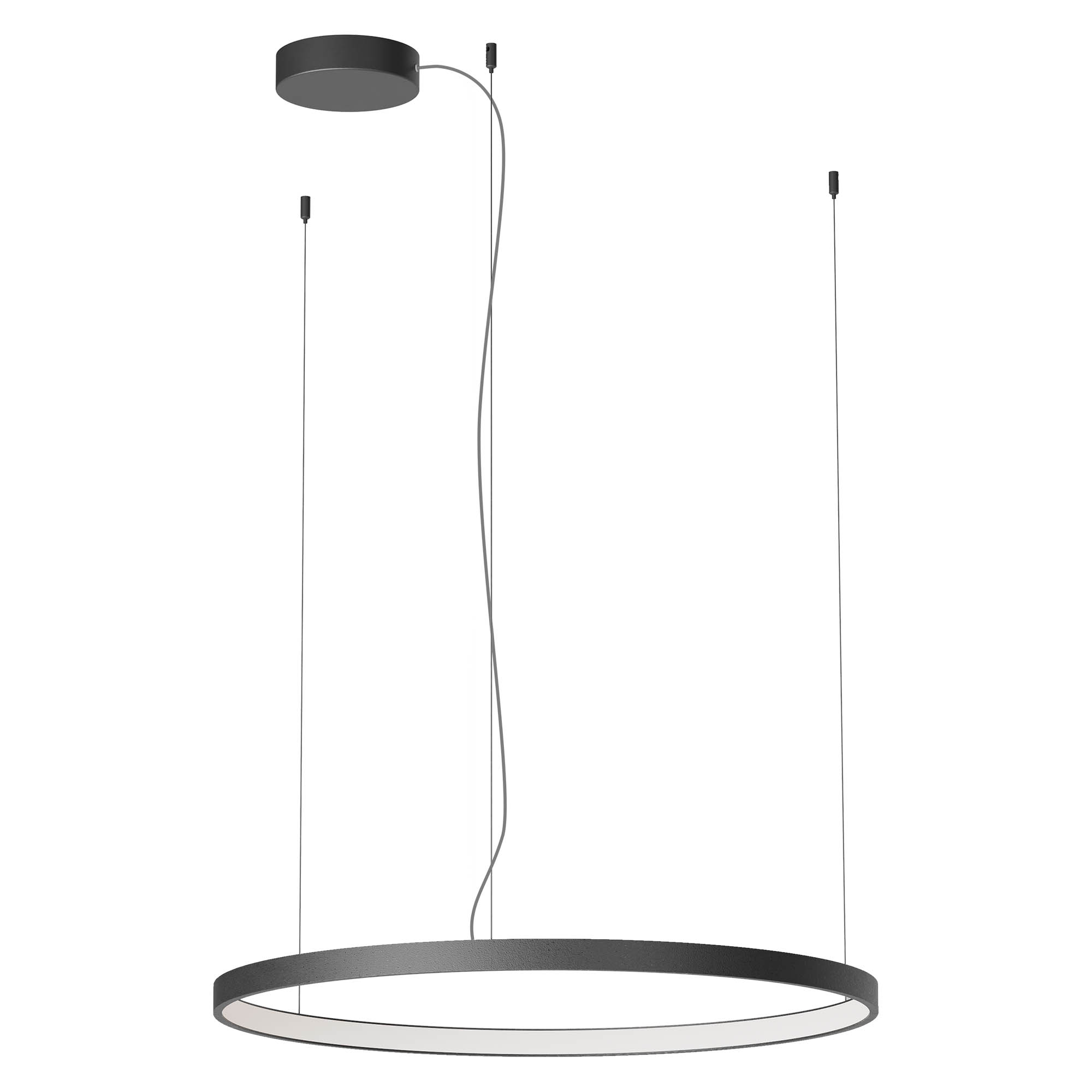 Redo Závěsné LED svítidlo ORION ø 750mm, 58W Barva: Černá, Stmívání, řízení: TRIAC