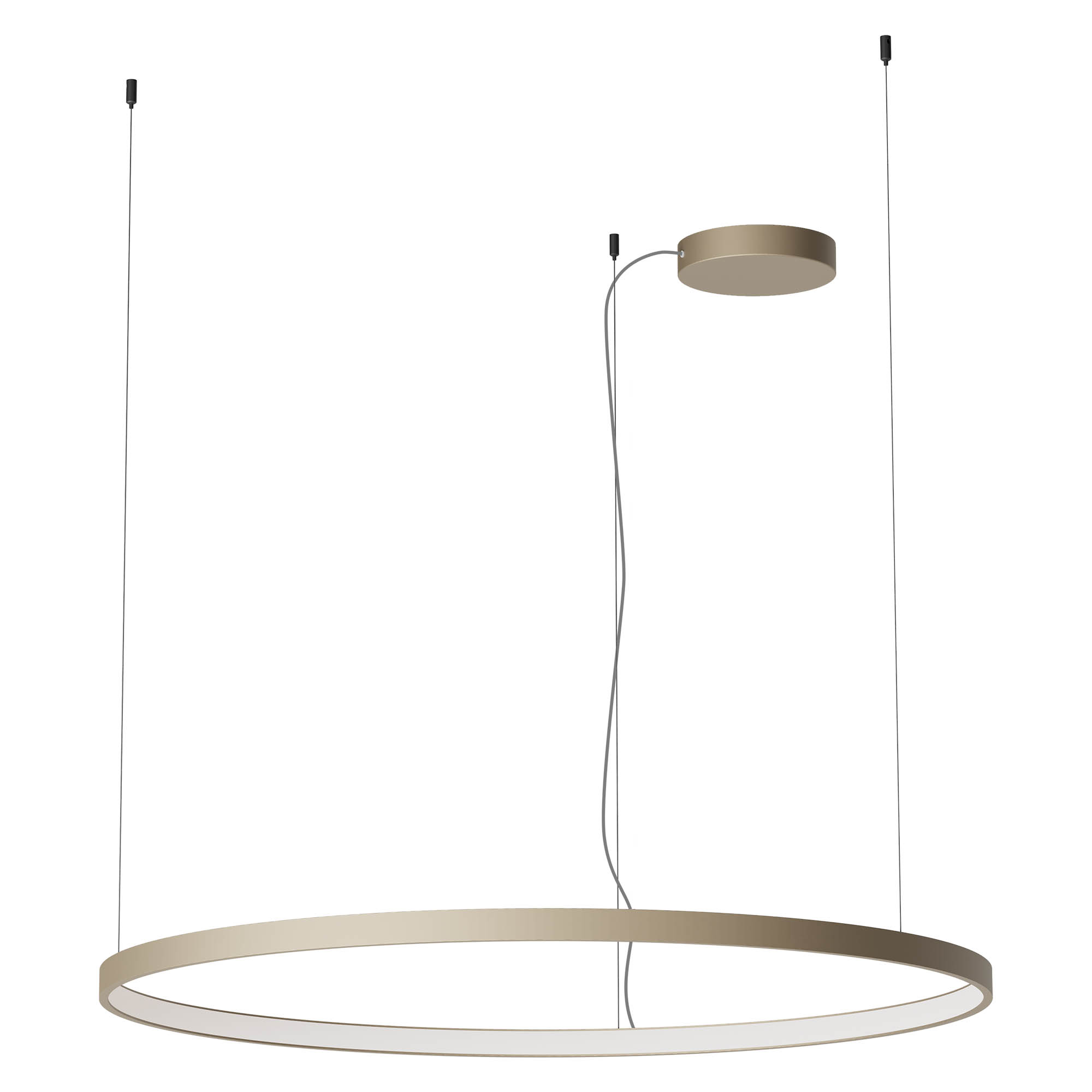 Redo Závěsné LED svítidlo ORION ø 1000mm, 75W Barva: Hnědá, Stmívání, řízení: TRIAC