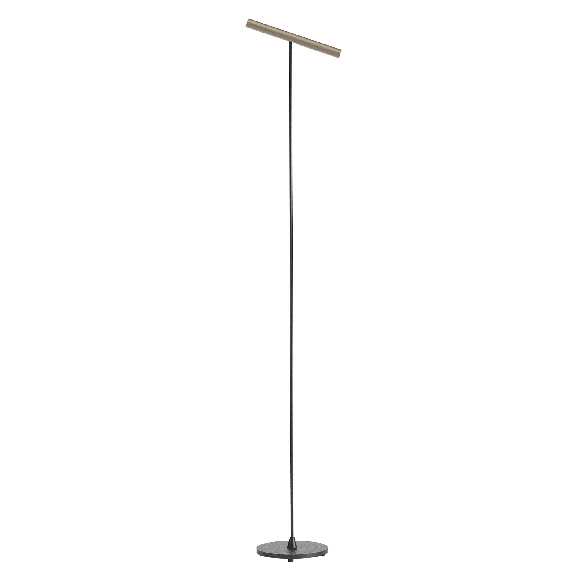 Redo Stojací LED lampa PRAXI v: 145cm, 8,3W Barva: Černá-hnědá, Teplota světla: 3000K