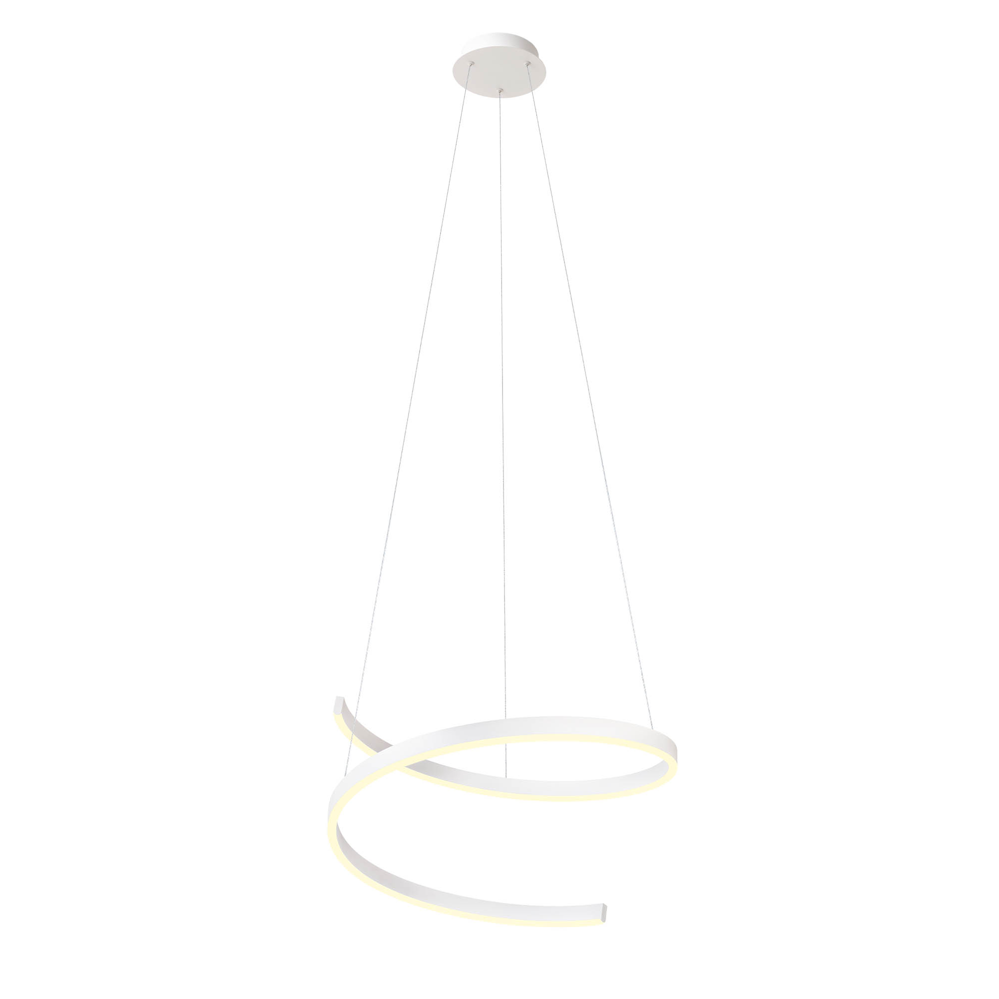 Redo Závěsné LED svítidlo SCROLL ø 600mm, 38W Barva: Bílá
