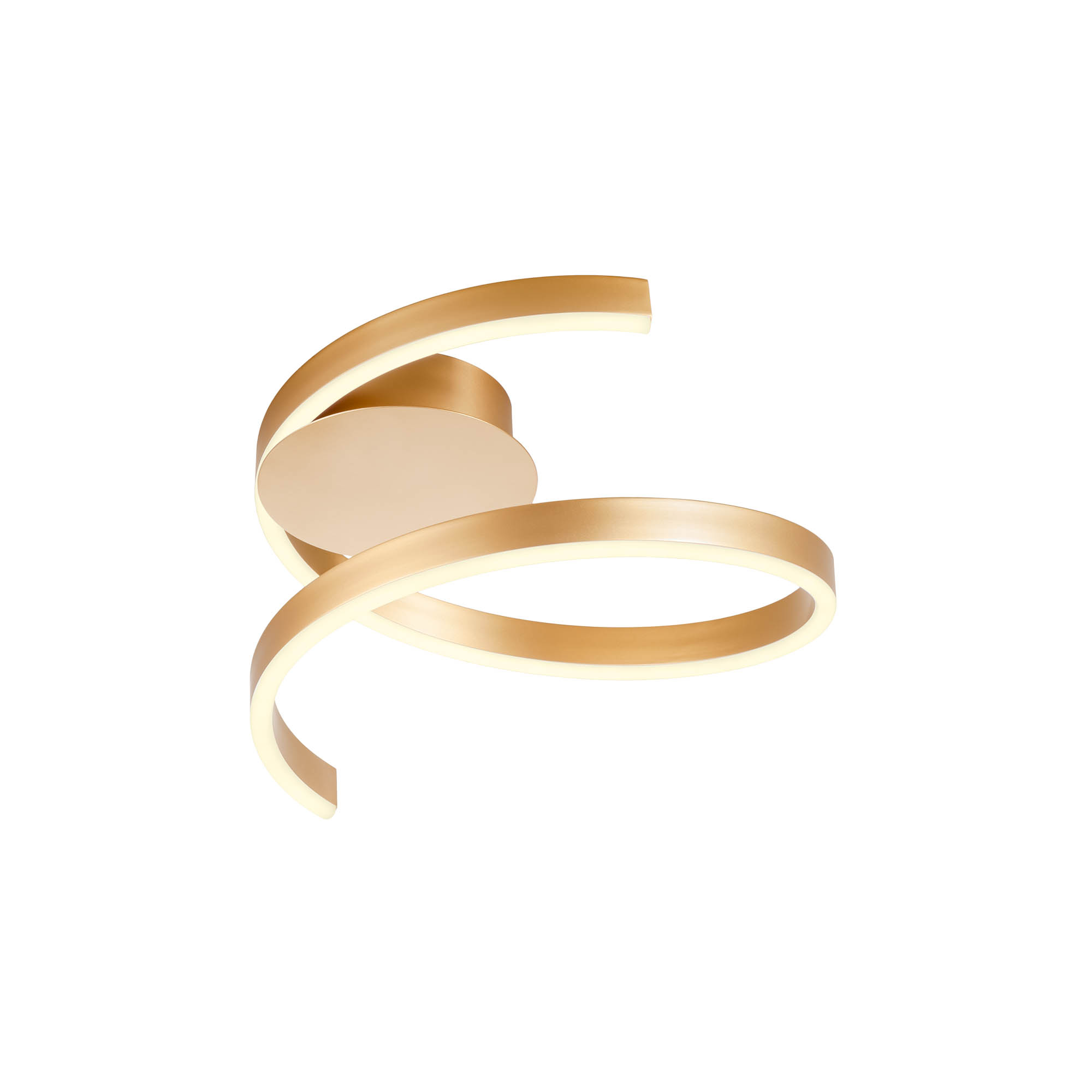 Redo Stropní LED svítidlo SCROLL ø 405mm, 27W Barva: Bronz