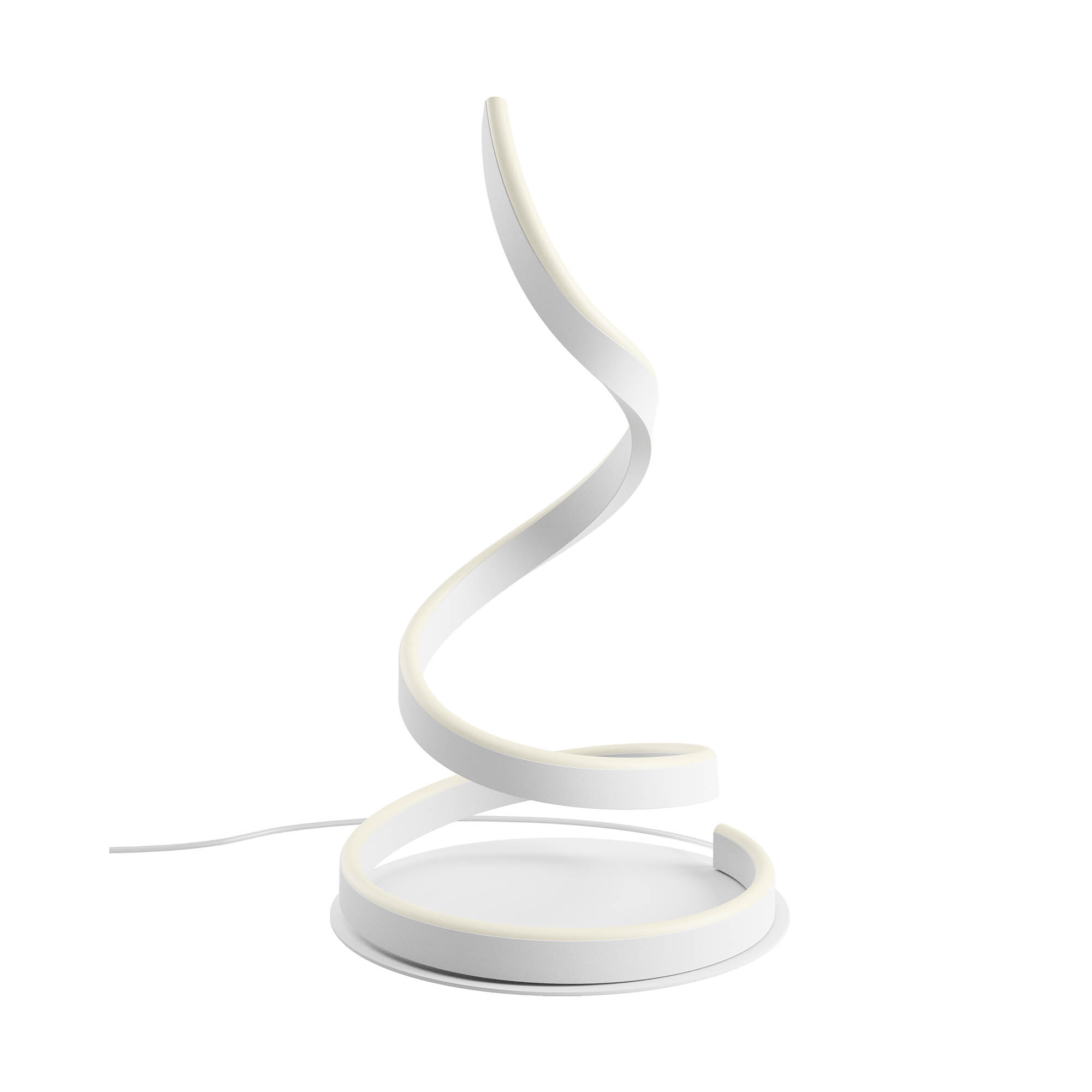 Redo Stolní LED lampa SCROLL v: 46cm, 19W Barva: Bílá