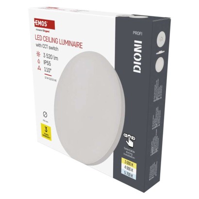 EMOS LED přisazené svítidlo DIONI kruhové, bílé, 32W, se změnou CCT 1539087320