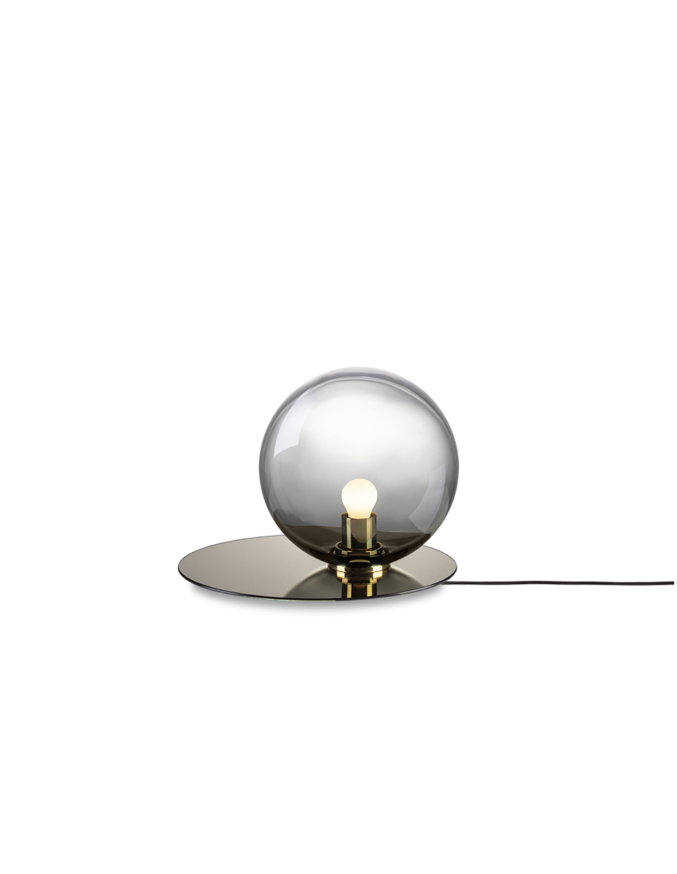 Levně Bomma Luxusní stolní lampa Umbra, ⌀ 25cm Barva: Kouřová
