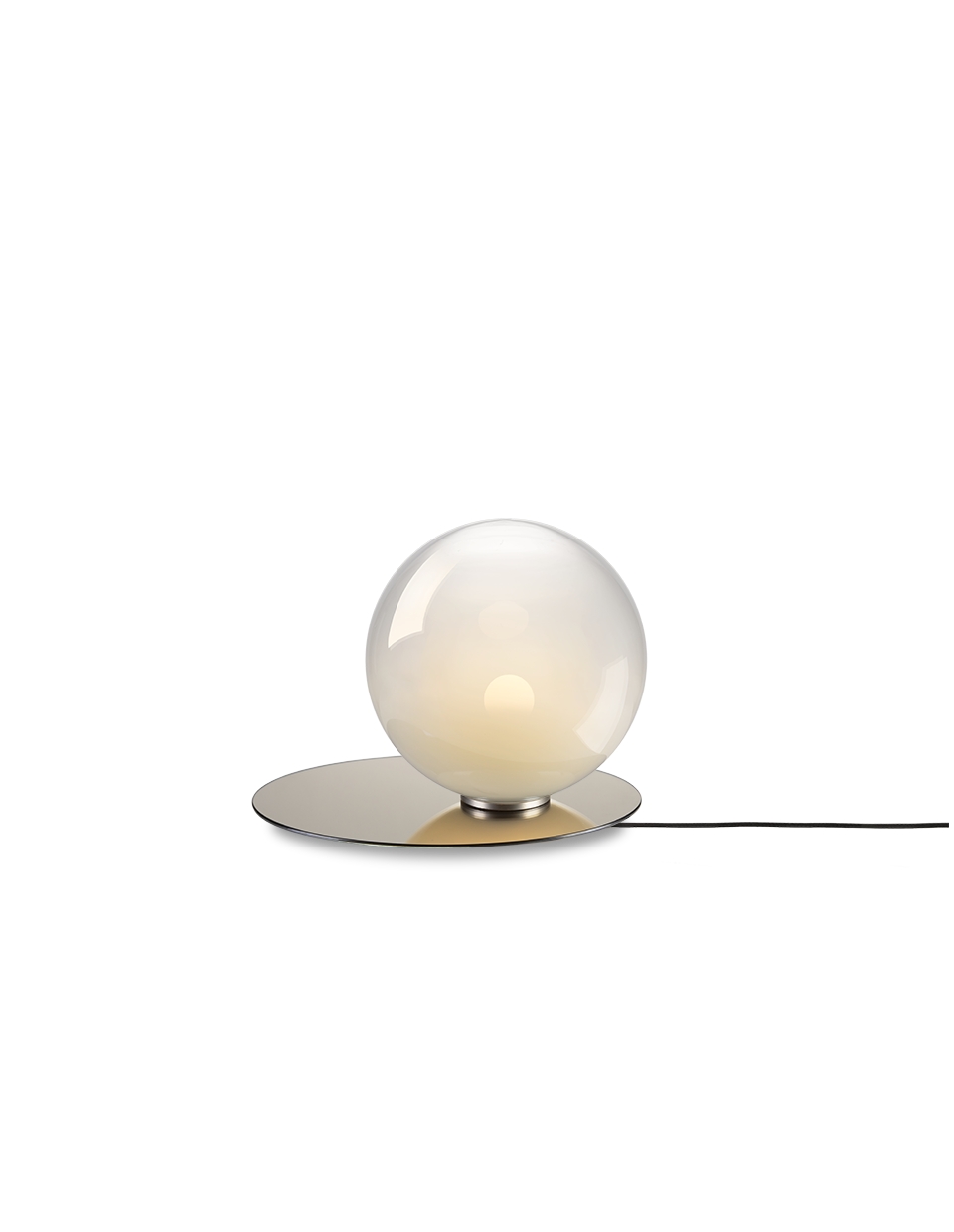 Levně Bomma Luxusní stolní lampa Umbra, ⌀ 25cm Barva: Světle šedá