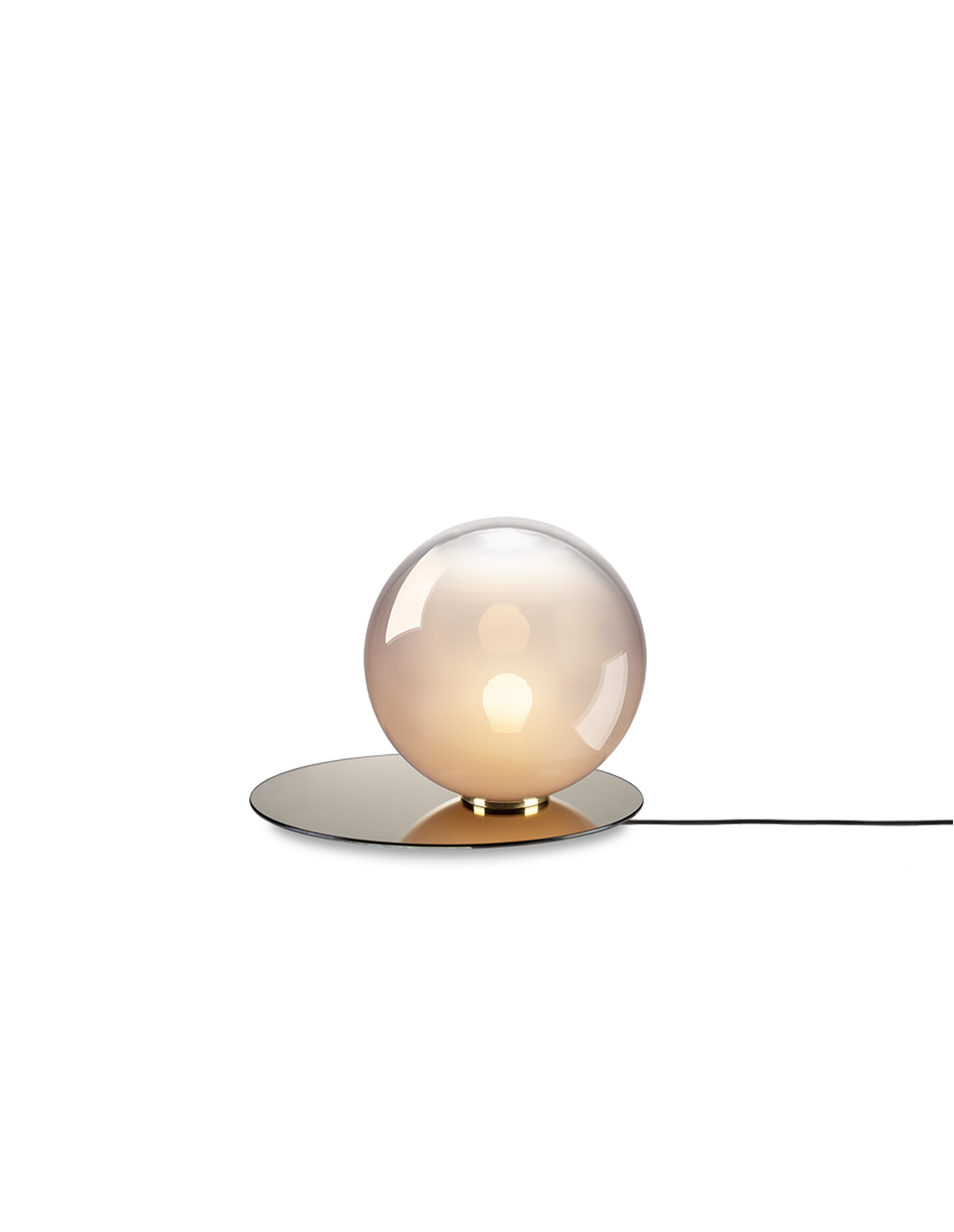 Levně Bomma Luxusní stolní lampa Umbra, ⌀ 25cm Barva: Růžová