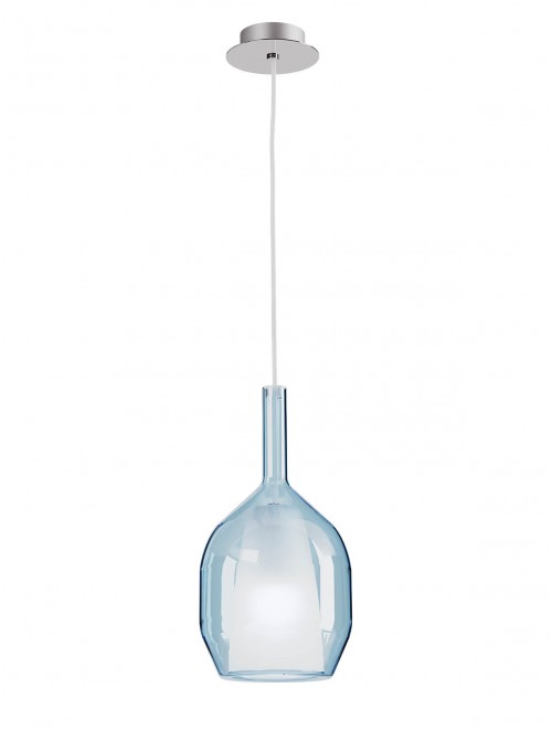 Smarter Závěsné svítidlo TRESOR, 1xE27, ø 150 mm Barva: Modrá