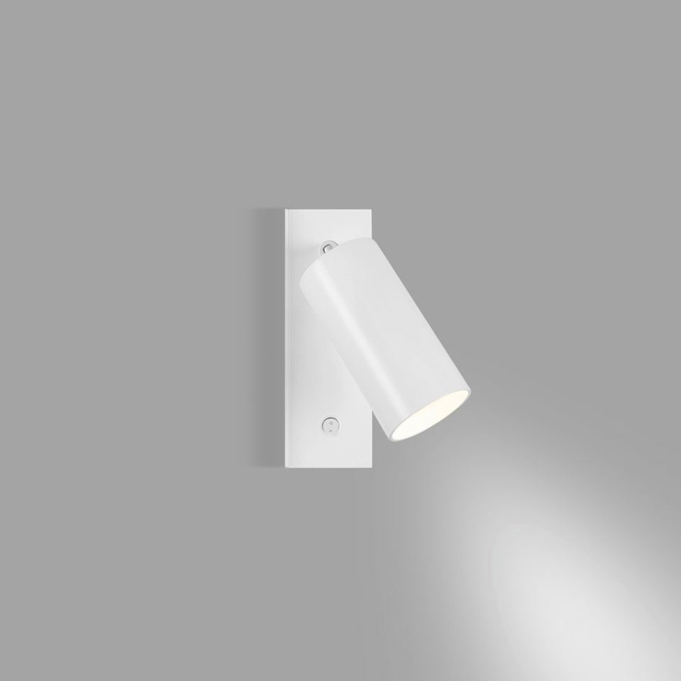 Levně ZAHO Nástěnné LED svítidlo NOK WL s vypínačem, 6W, v. 170 mm Barva: Bílá, Teplota světla: 2700K - teplá bílá