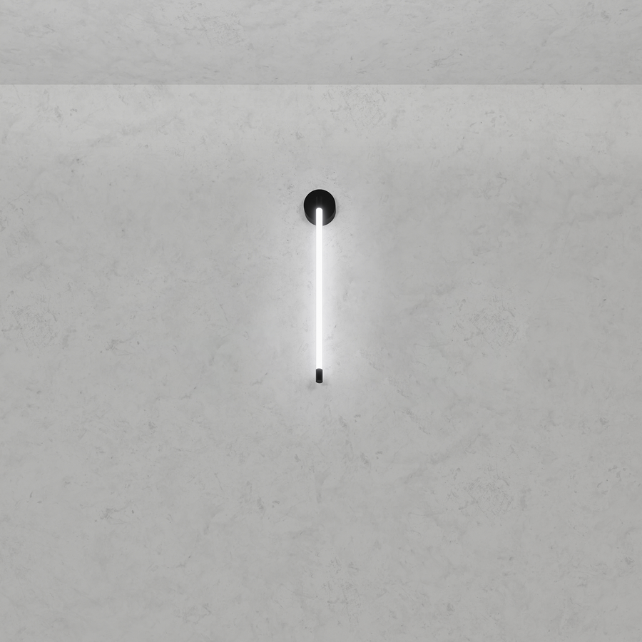 Levně ZAHO Nástěnné LED svítidlo JETSON WALL, 11W, d. 70 cm Barva: Černá, Teplota světla: 2700K - teplá bílá, Stmívání, řízení: Casambi