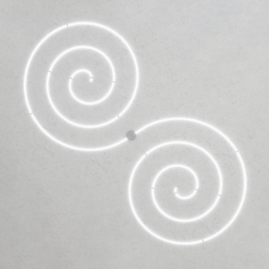 Levně ZAHO Nástěnné LED svítidlo MESMO WL2, 160W, d. 2x500 cm Barva: Šedá, Teplota světla: 2700K - teplá bílá, Stmívání, řízení: Casambi