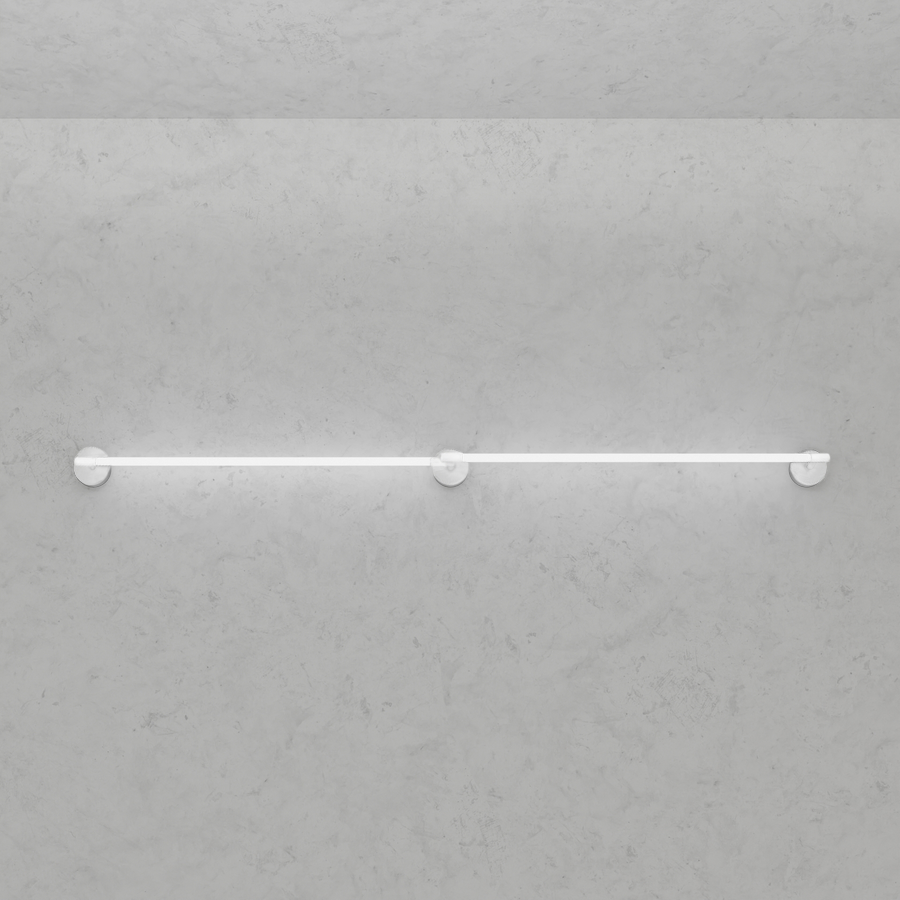 Levně ZAHO Nástěnné LED svítidlo JETSON WL3, 38W, d. 240 cm Barva: Bílá, Teplota světla: 2700K - teplá bílá, Stmívání, řízení: Casambi