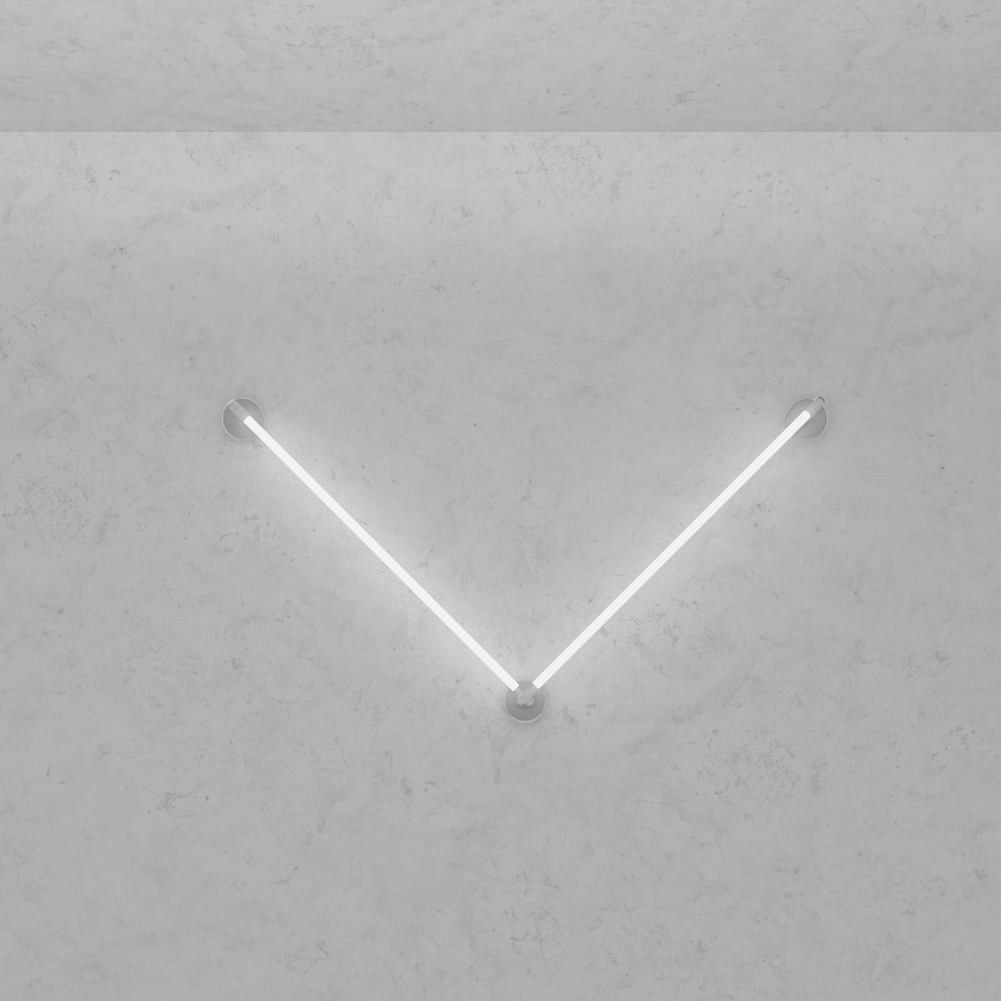 Levně ZAHO Nástěnné LED svítidlo JETSON WL4, 38W, d. 2x120 cm Barva: Šedá, Teplota světla: 2700K - teplá bílá, Stmívání, řízení: Casambi