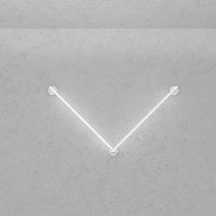 Levně ZAHO Nástěnné LED svítidlo JETSON WL4, 38W, d. 2x120 cm Barva: Bílá, Teplota světla: 2700K - teplá bílá, Stmívání, řízení: Casambi