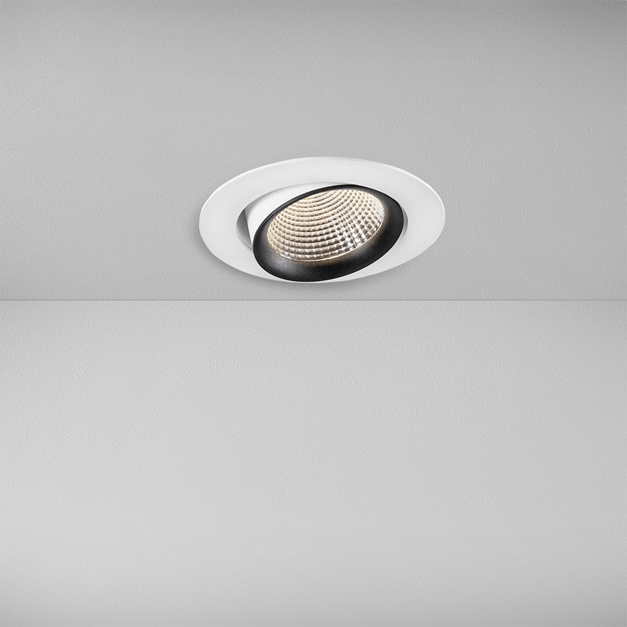 Levně ZAHO Zapuštěné LED svítidlo HILO, 8W, ø 145 mm, 60° Barva: Bílá, Teplota světla: 2700K - teplá bílá, Stmívání, řízení: Casambi