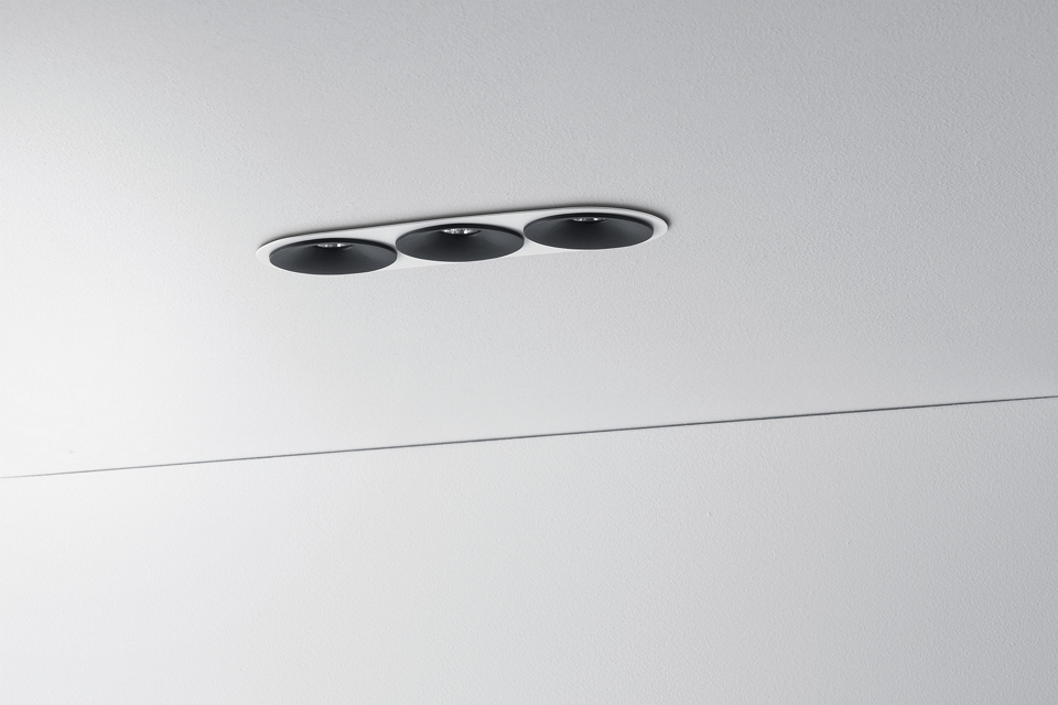 Levně ZAHO Zapuštěné LED svítidlo SPEAKER RD60, 16W, š. 190 mm, 60° Barva: Bílá, Teplota světla: 2700K - teplá bílá, Stmívání, řízení: DALI