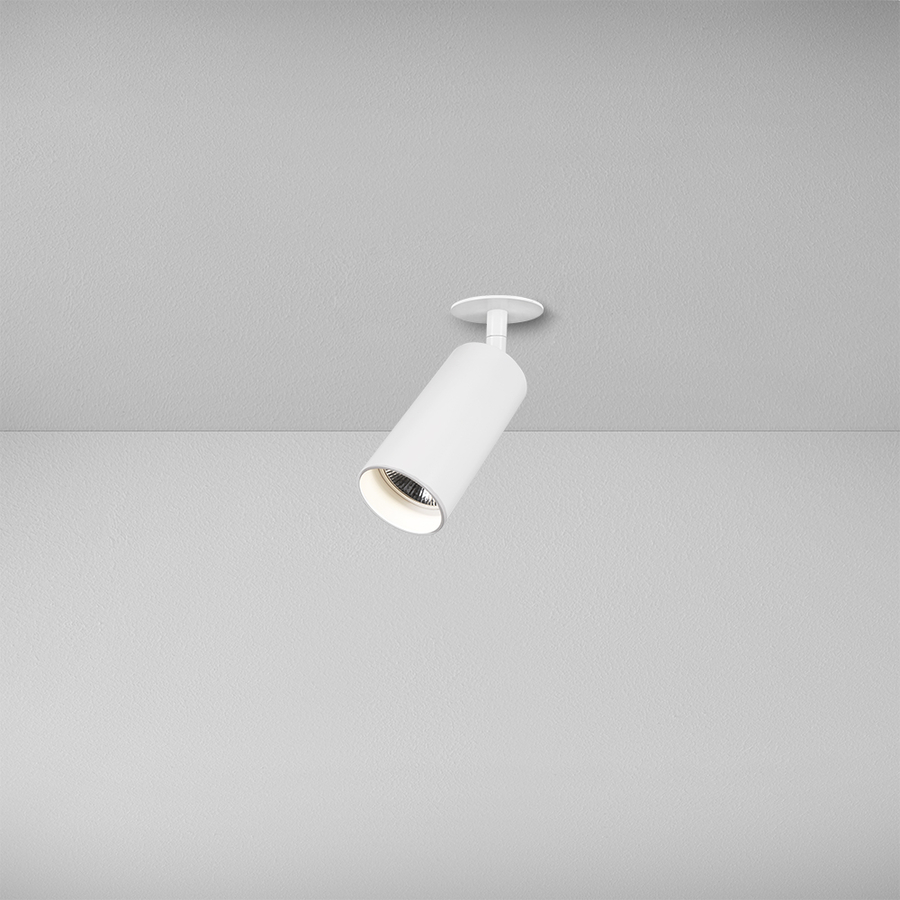Levně ZAHO Zapuštěné reflektorové LED svítidlo NOK RD2, 6W, v. 110 mm Barva: Bílá, Teplota světla: 2700K - teplá bílá, Stmívání, řízení: Casambi