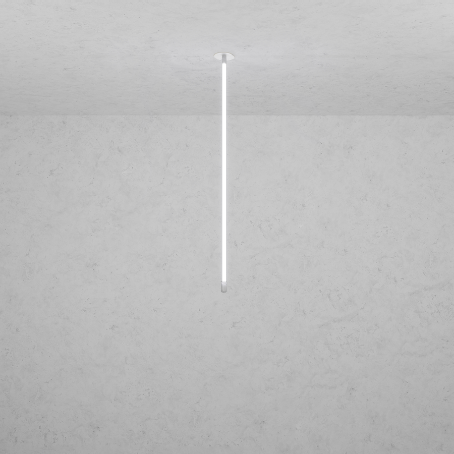 Levně ZAHO Stropní LED svítidlo JETSON LINE RD1, 32W, v. 200 cm Barva: Bílá, Teplota světla: 2700K - teplá bílá, Stmívání, řízení: Casambi