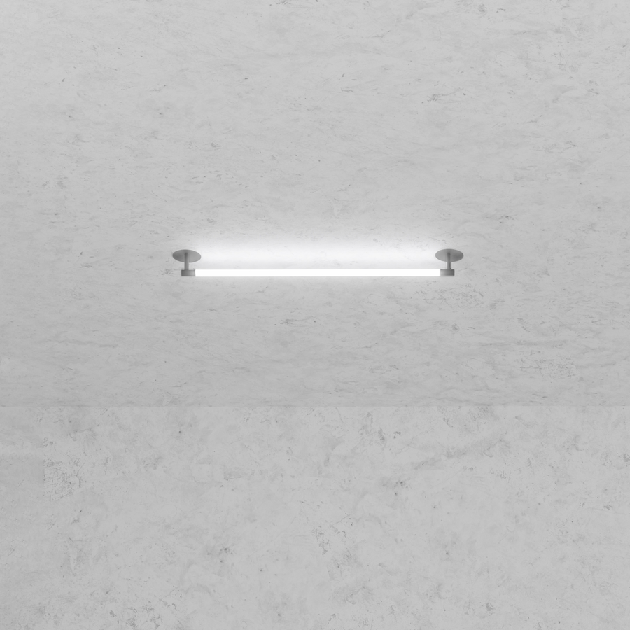 Levně ZAHO Stropní LED svítidlo JETSON RD1, 14W, d. 90 cm Barva: Šedá, Teplota světla: 2700K - teplá bílá, Stmívání, řízení: Casambi