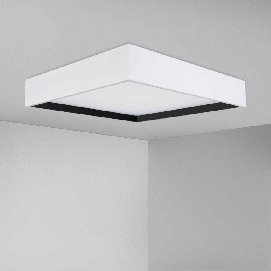 Levně ZAHO Stropní LED svítidlo ATRO 600, 32W, 60x60 cm Barva: Bílá, Teplota světla: 3000K - teplá bílá, Stmívání, řízení: Casambi