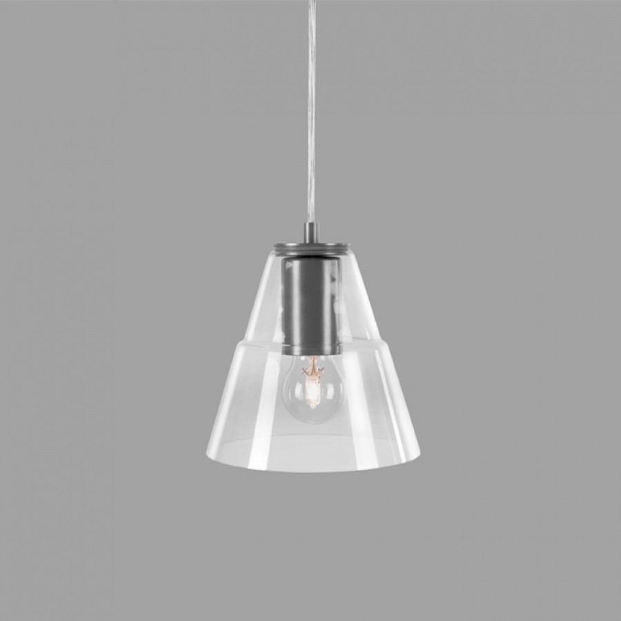 Levně ZAHO Závěsné svítidlo SOL GLASS, 60W, ⌀175 mm Barva: Bílá