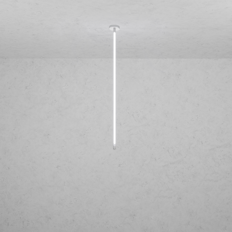 Levně ZAHO Stropní LED svítidlo JETSON LINE MD1, 16W, v. 100 cm Barva: Bílá, Teplota světla: 2700K - teplá bílá, Stmívání, řízení: Casambi