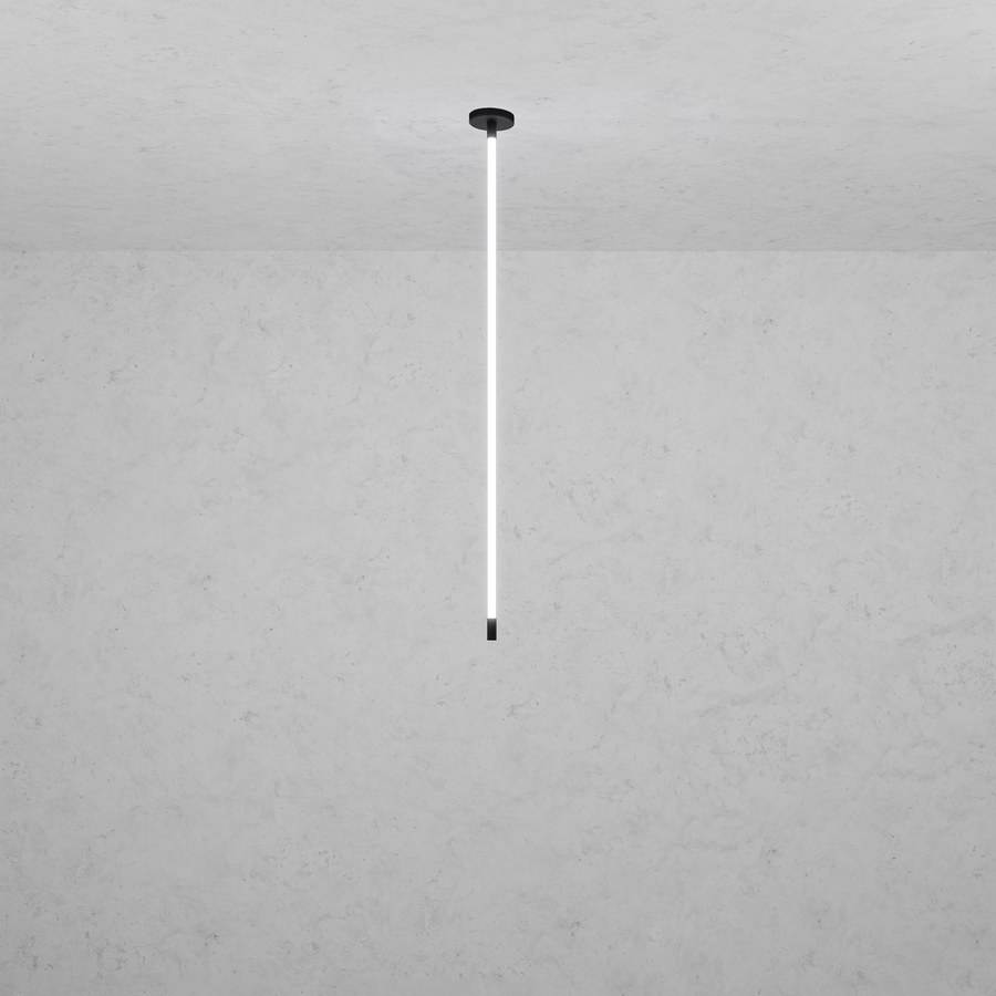 Levně ZAHO Stropní LED svítidlo JETSON LINE MD1, 24W, v. 150 cm Barva: Zlatá, Teplota světla: 3000K - teplá bílá, Stmívání, řízení: Casambi