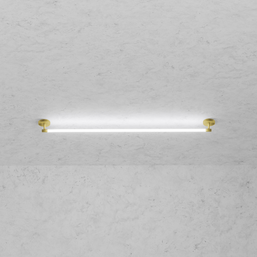 Levně ZAHO Stropní LED svítidlo JETSON MD1, 14W, d. 90 cm Barva: Zlatá, Teplota světla: 2700K - teplá bílá, Stmívání, řízení: Casambi