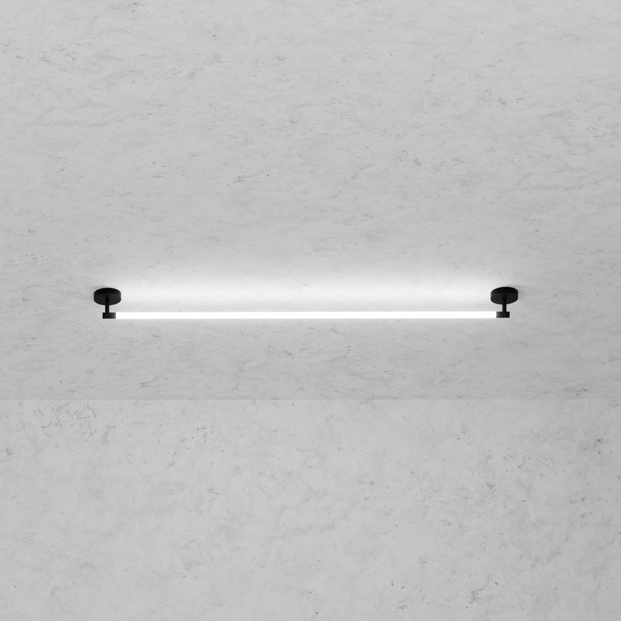 Levně ZAHO Stropní LED svítidlo JETSON MD1, 14W, d. 90 cm Barva: Černá, Teplota světla: 2700K - teplá bílá, Stmívání, řízení: Casambi