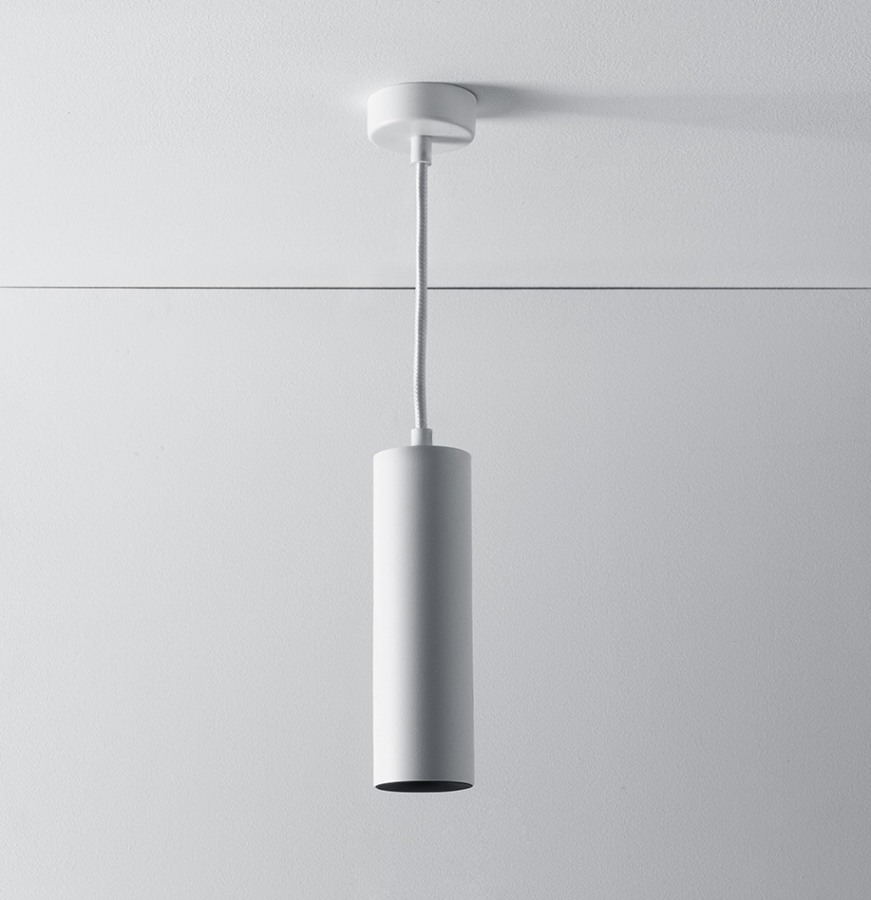 Levně ZAHO Závěsné LED svítidlo CAPS SD, 6W, v. 200 mm, 60° Barva: Bílá, Teplota světla: 2700K - teplá bílá, Stmívání, řízení: DALI