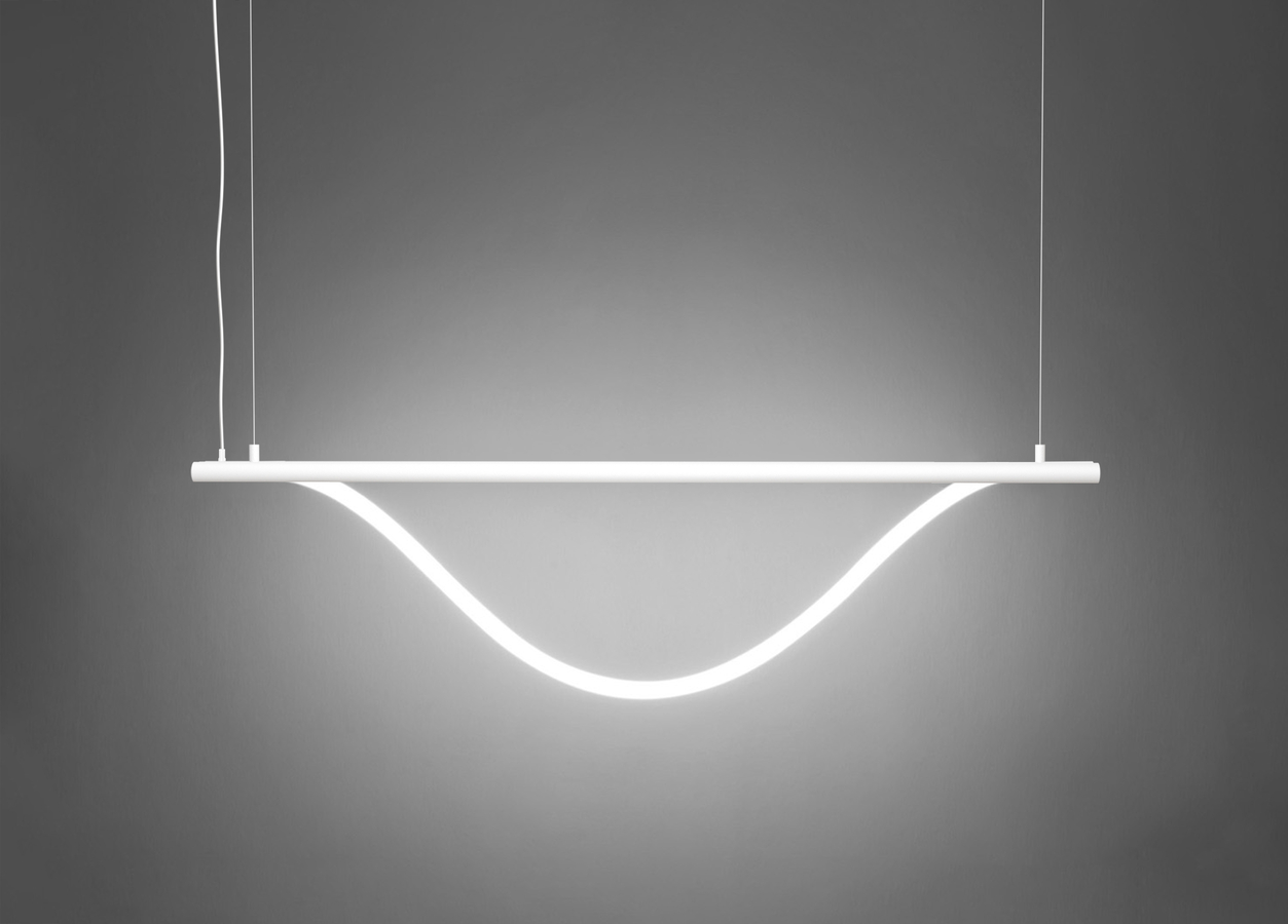 Levně ZAHO Závěsné LED svítidlo SPRITZER 2, 34W, d. 140 cm Barva: Bílá, Teplota světla: 2700K - teplá bílá, Stmívání, řízení: Casambi