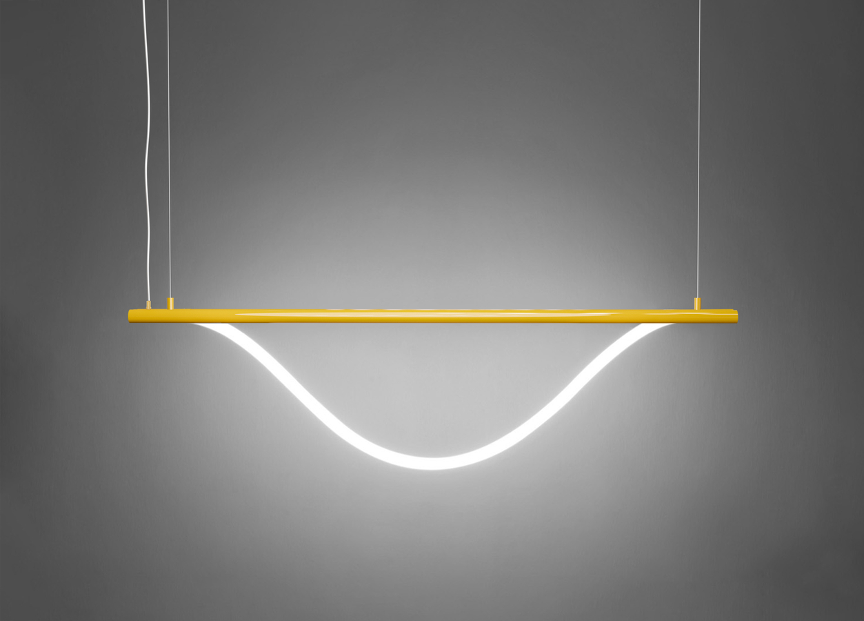 Levně ZAHO Závěsné LED svítidlo SPRITZER 2, 34W, d. 140 cm Barva: Zlatá, Teplota světla: 2700K - teplá bílá, Stmívání, řízení: Casambi