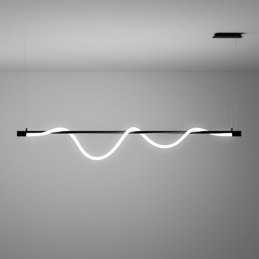 Levně ZAHO Závěsné LED svítidlo SPRITZER MEDIUM, 40W, d. 220 cm Barva: Bílá, Teplota světla: 2700K - teplá bílá, Stmívání, řízení: Casambi