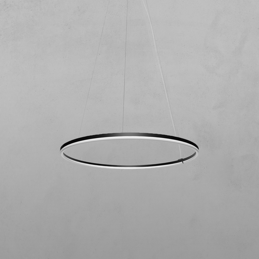 Levně ZAHO Závěsné LED svítidlo SHADOW, 28W, ø 515 mm Barva: Bílá, Teplota světla: 2700K - teplá bílá, Stmívání, řízení: Casambi