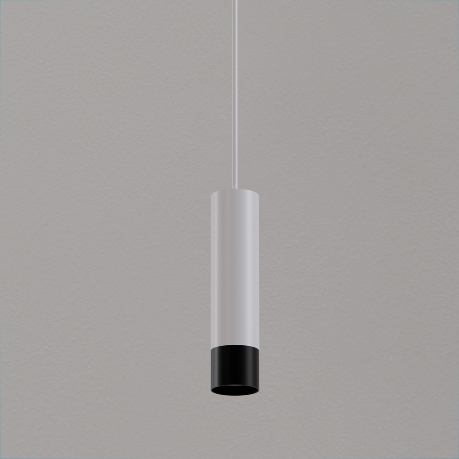 Levně ZAHO Závěsné svítidlo STRAW 2C, 1xGU10, v. 250 mm Barva: Bílá-černá