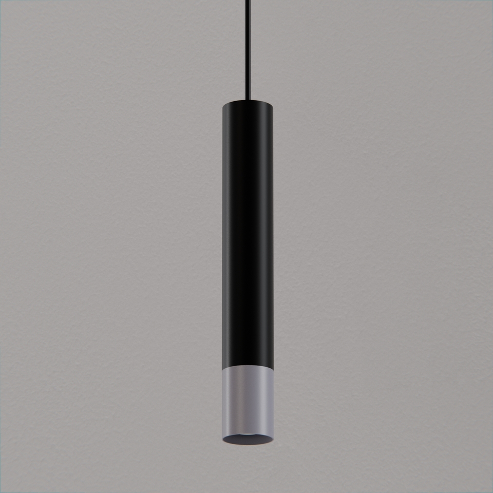 Levně ZAHO Závěsné svítidlo STRAW 2C, 1xGU10, v. 400 mm Barva: Bílá-černá