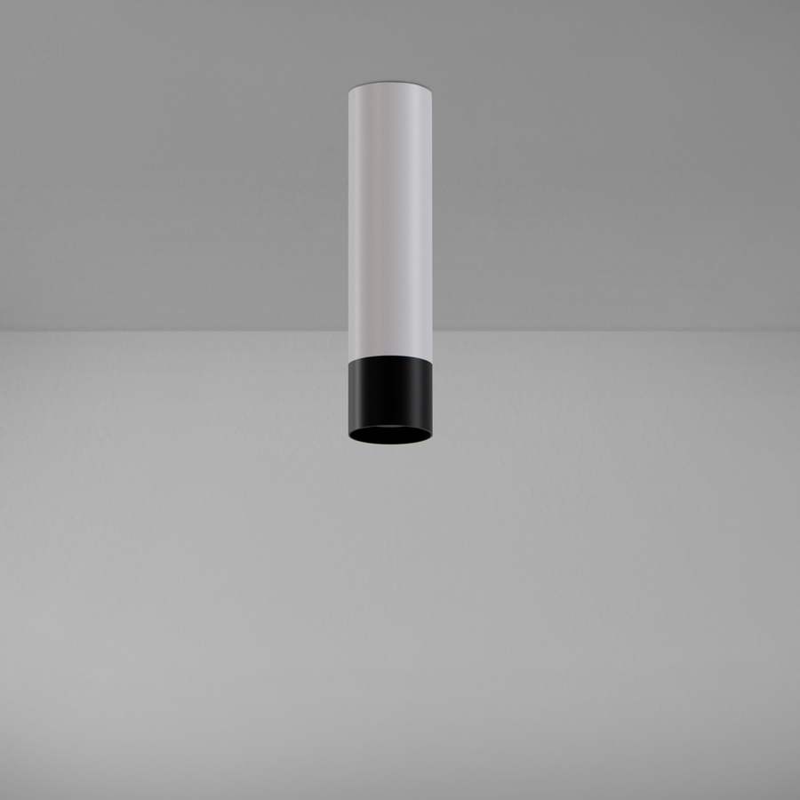 Levně ZAHO Stropní svítidlo STRAW 2C, 1xGU10, v. 250 mm Barva: Bílá-černá