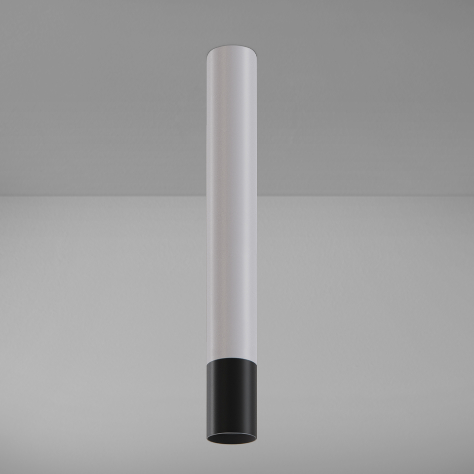 Levně ZAHO Stropní svítidlo STRAW 2C, 1xGU10, v. 500 mm Barva: Bílá-černá