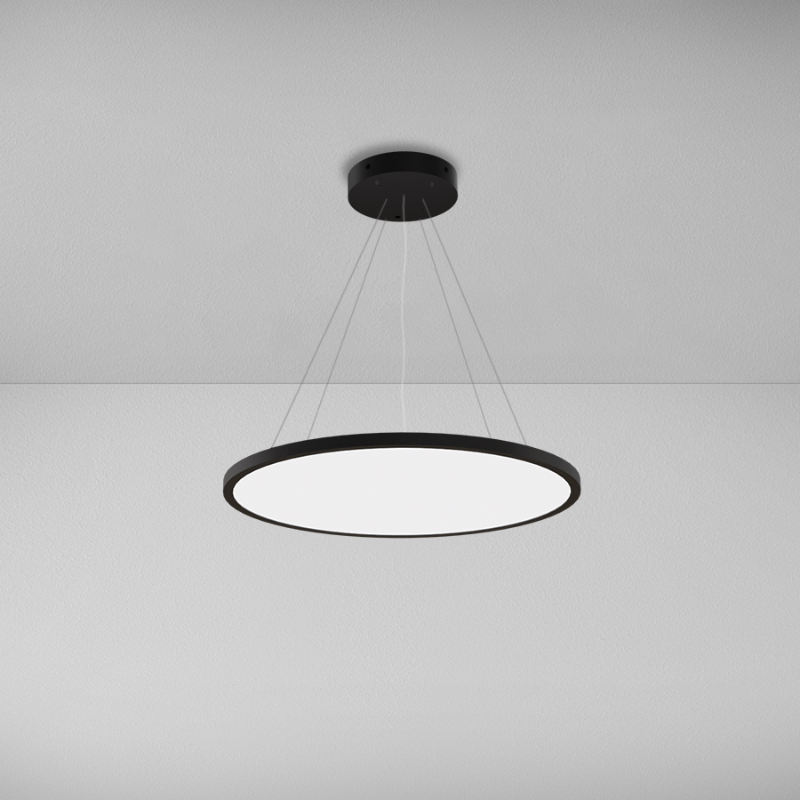 Levně ZAHO Závěsné LED svítidlo BROOKLYN, 43W, ø 608 mm Barva: Bílá, Teplota světla: 2700K - teplá bílá, Stmívání, řízení: Casambi