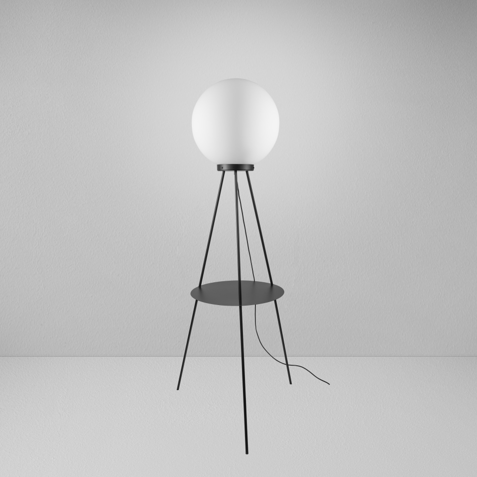 Levně ZAHO Stojací lampa JAGO, 1xE27, v. 1620 mm Barva: Bílá