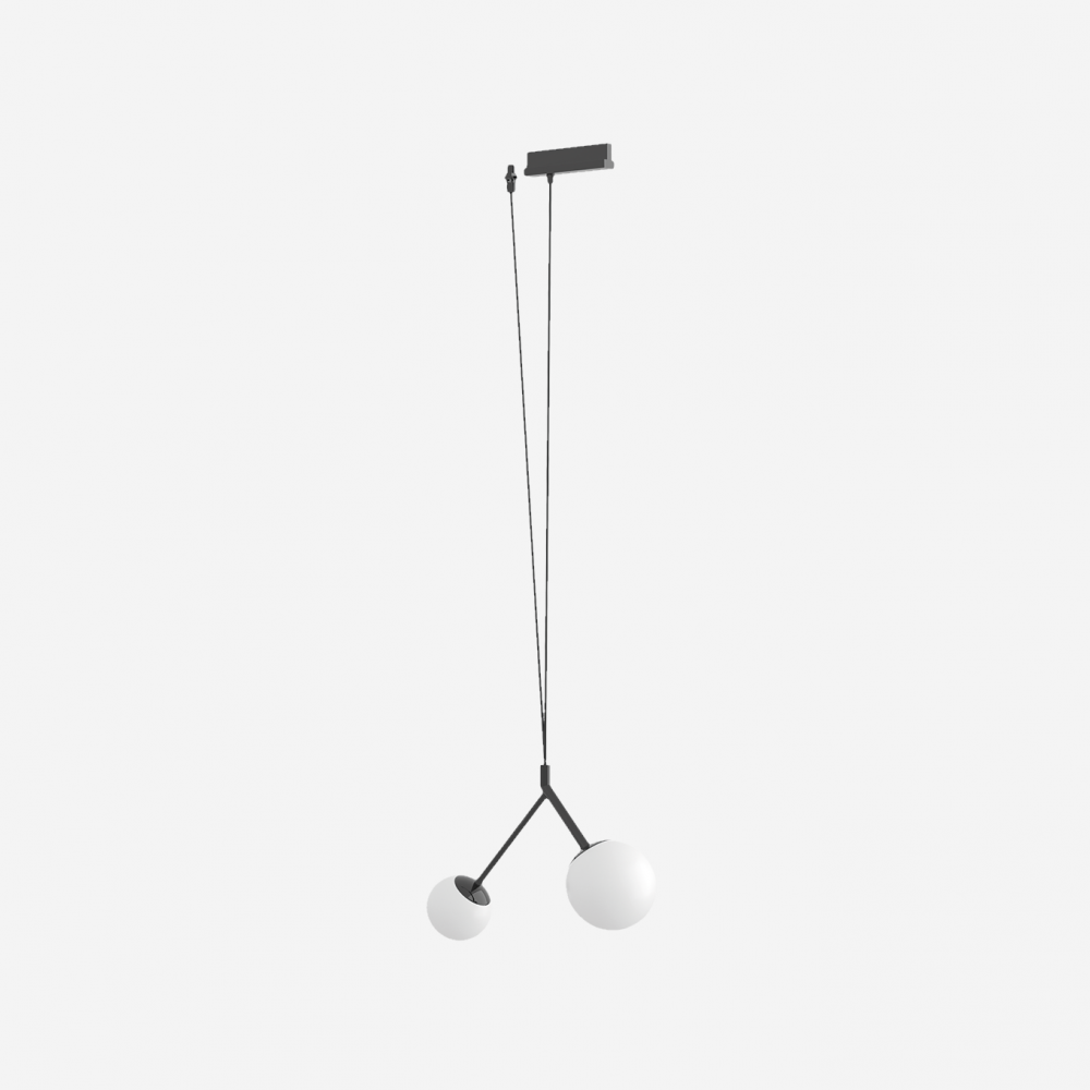 Lucis Závěsné LED svítidlo ZED track 10,1W, v. 132 cm Barva: Bílá, Teplota světla: 4000K - denní bílá, Stmívání, řízení: ON/OFF