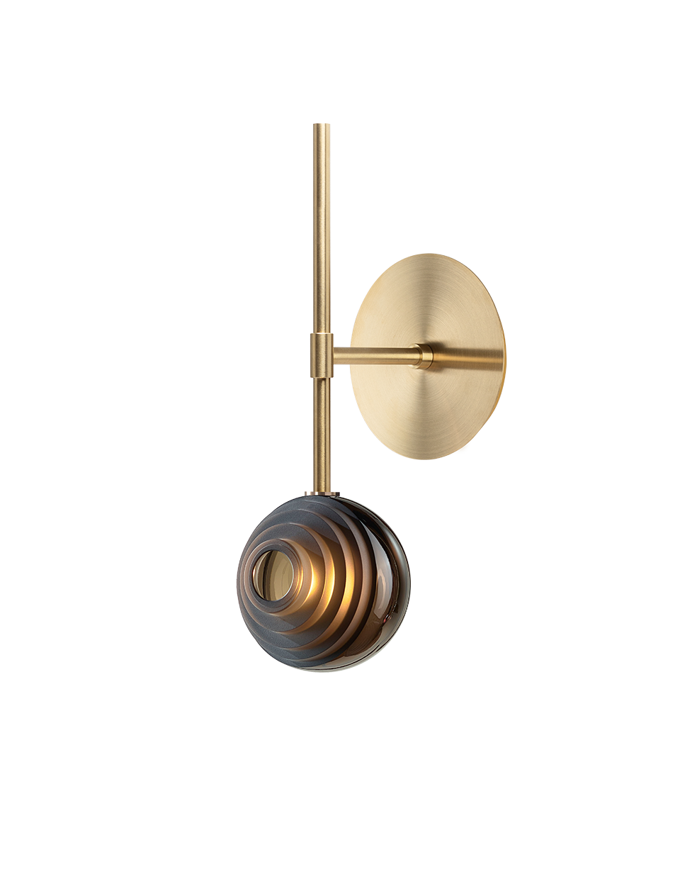 Luxusní nástěnné, zápustné svítidlo Bomma Dark & Bright Star, small Stmívání, řízení: Nestmívatelná, Barva skla: Dark - tmavá