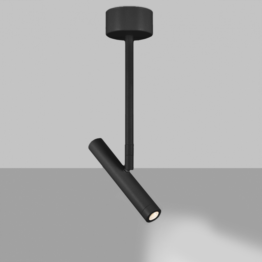 Levně ZAHO Stropní LED svítidlo HOLD MD1, 6W, v. 316 mm, 36° Barva: Bílá, Teplota světla: 2700K - teplá bílá