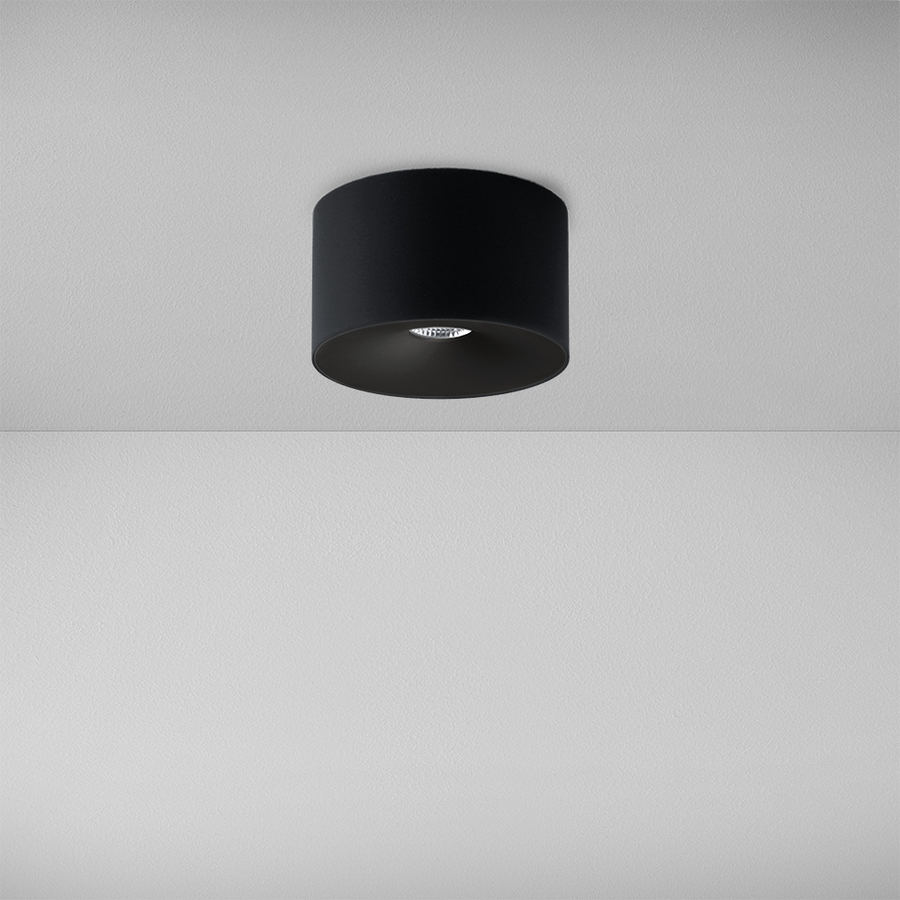 Levně ZAHO Stropní LED svítidlo CAPS MD100, 10W, v. 75 mm, 36° Barva: Bílá, Teplota světla: 2700K - teplá bílá, Stmívání, řízení: DALI