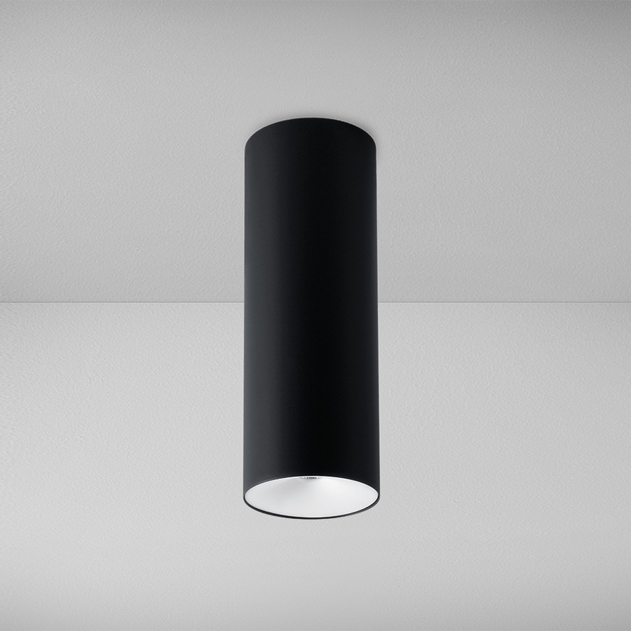 Levně ZAHO Stropní LED svítidlo CAPS MD60, 6W, v. 200 mm, 36° Barva: Bílá, Teplota světla: 2700K - teplá bílá, Stmívání, řízení: DALI