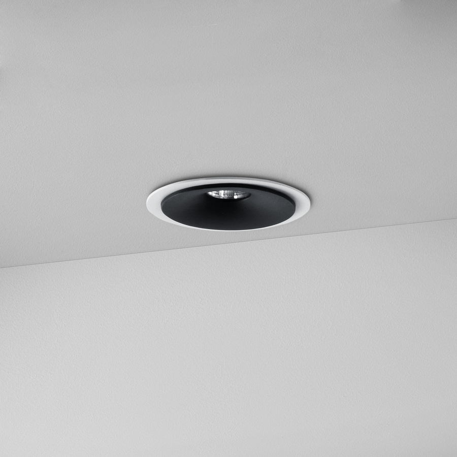 Levně ZAHO Zapuštěné LED svítidlo SPEAKER RD100, 10W, ø 125 mm, IP44, 36° Barva: Bílá, Teplota světla: 2700K - teplá bílá, Stmívání, řízení: DALI