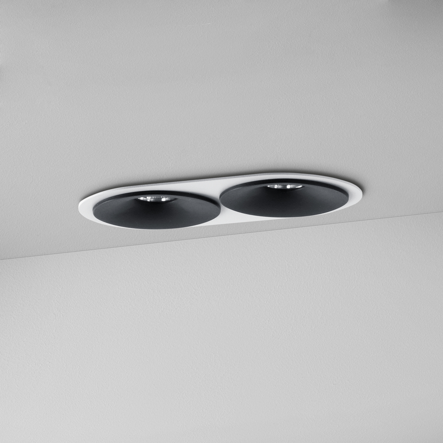 Levně ZAHO Zapuštěné LED svítidlo SPEAKER RD100, 19W, š. 225 mm, 20° Barva: Bílá, Teplota světla: 2700K - teplá bílá, Stmívání, řízení: DALI